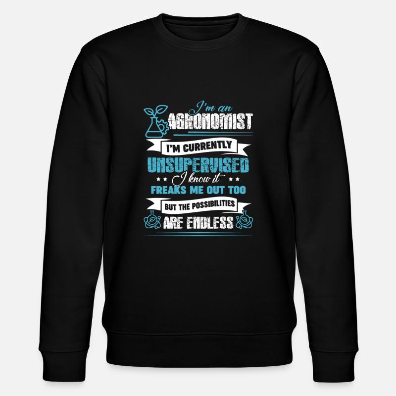 Agronomist I'm An Agronomist - Stanley/Stella CHANGER Unisex Organic Sweatshirt - black