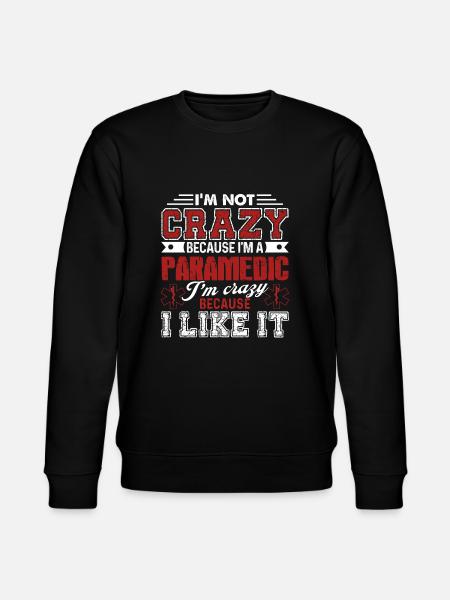 Paramedic Crazy Paramedic - Stanley/Stella CHANGER Unisex Organic Sweatshirt - black