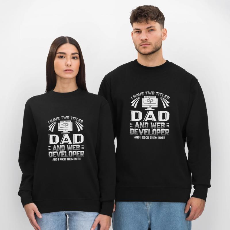 Web Developer Web Developer Dad Stanley/Stella CHANGER Unisex Organic Sweatshirt