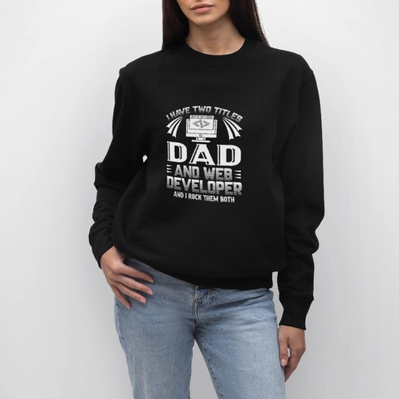 Web Developer Web Developer Dad Stanley/Stella CHANGER Unisex Organic Sweatshirt