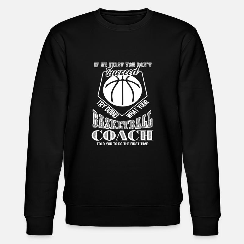 Basketball Basketballtrainer - Stanley/Stella Unisex Bio-Sweatshirt CHANGER  - Schwarz