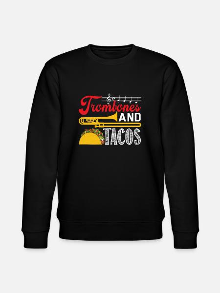 Trombone Trombones and Tacos - Stanley/Stella CHANGER Unisex Organic Sweatshirt - black