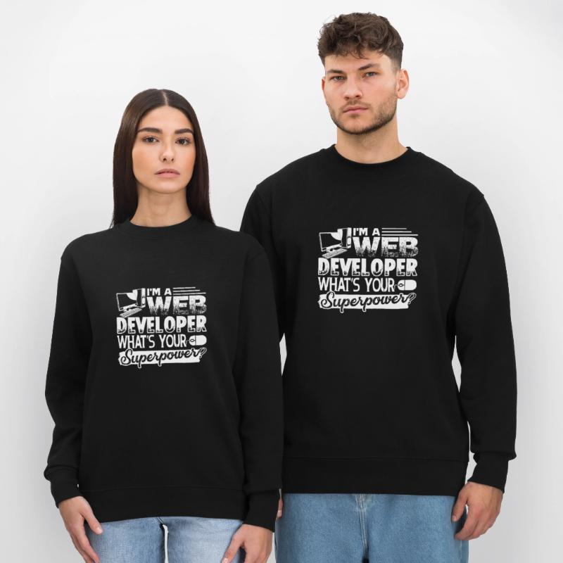 Web Developer Web Developer Superpower Stanley/Stella CHANGER Unisex Organic Sweatshirt