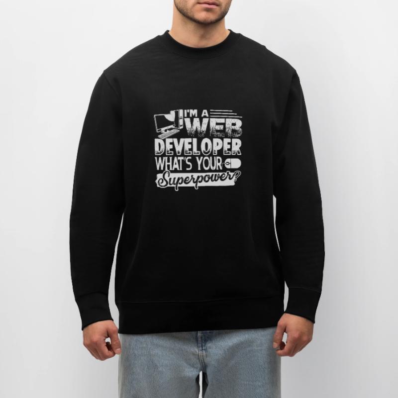 Web Developer Web Developer Superpower Stanley/Stella CHANGER Unisex Organic Sweatshirt