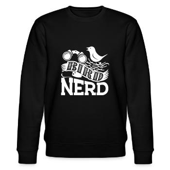 Birdwatching Birdwatching Bird Nerd - Stanley/Stella CHANGER Unisex Organic Sweatshirt - black - Front - Nik (191cm) & Marisol (170cm)
