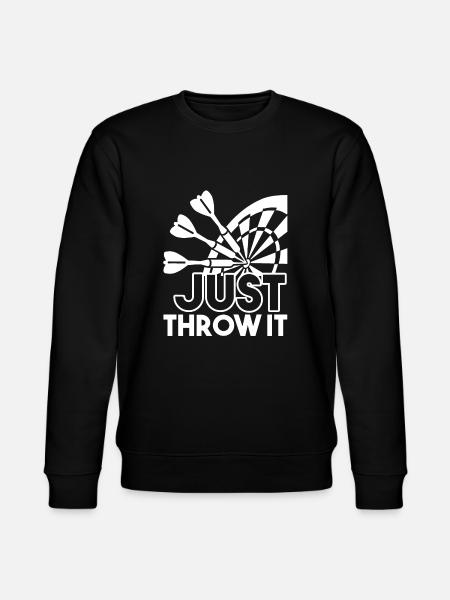 Darts Darts Just Throw It - Stanley/Stella CHANGER Unisex Organic Sweatshirt - black