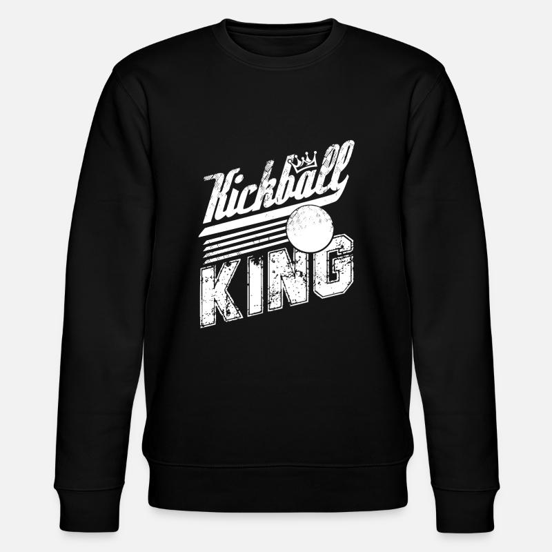 Kickball Kickball King - Stanley/Stella CHANGER Unisex Organic Sweatshirt - black
