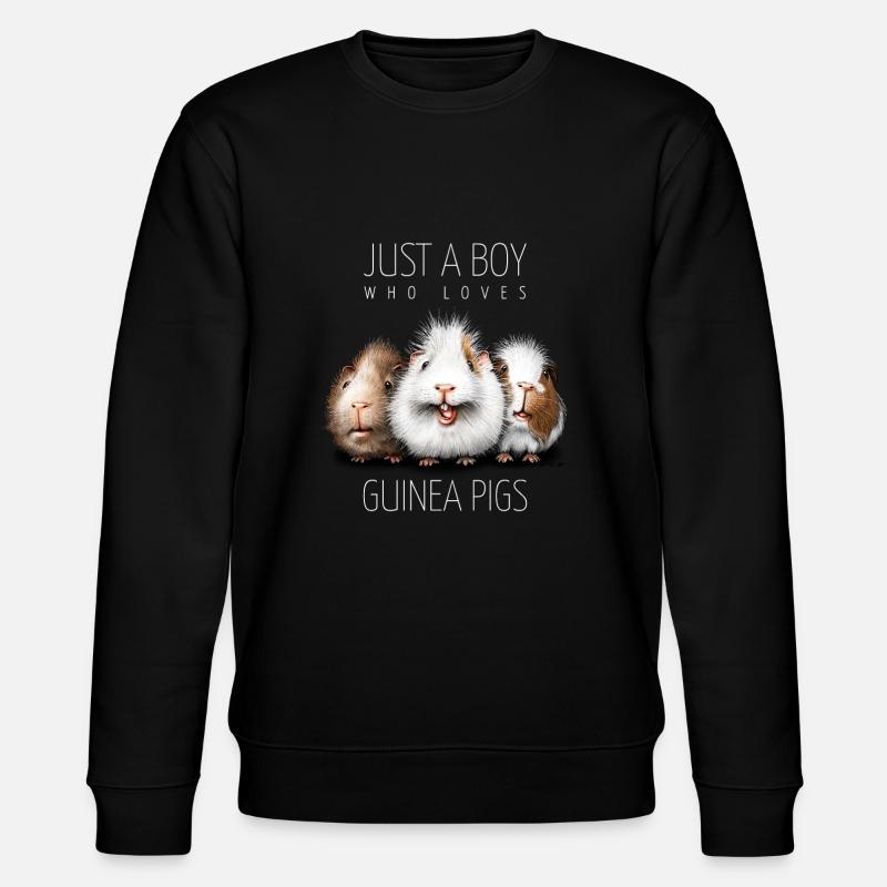 Meerschweinchen Junge - Stanley/Stella Unisex Bio-Sweatshirt CHANGER  - Schwarz