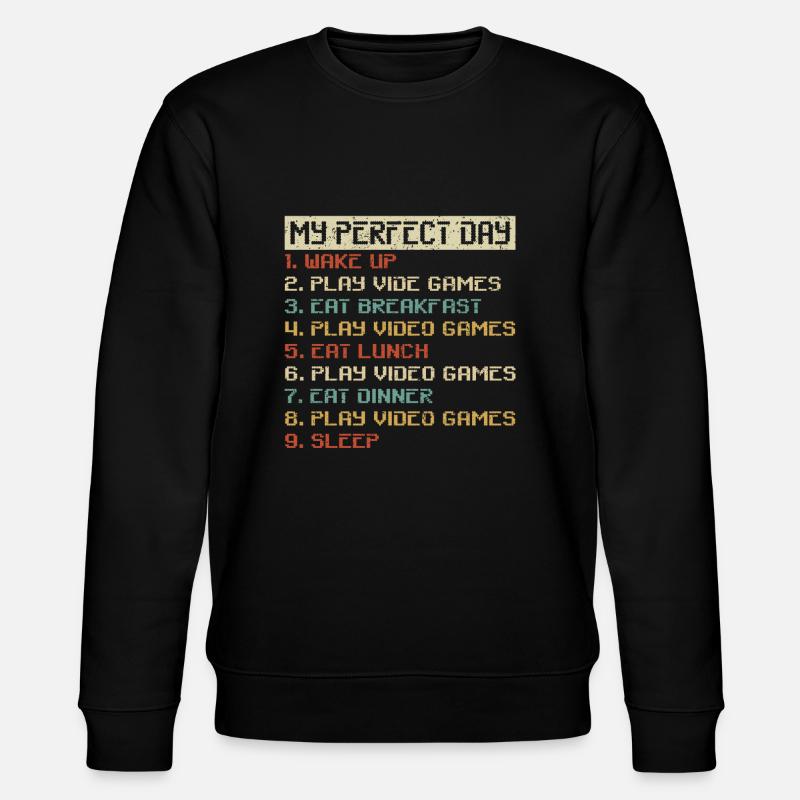 Gaming Retro Geschenkidee - Stanley/Stella Unisex Bio-Sweatshirt CHANGER  - Schwarz