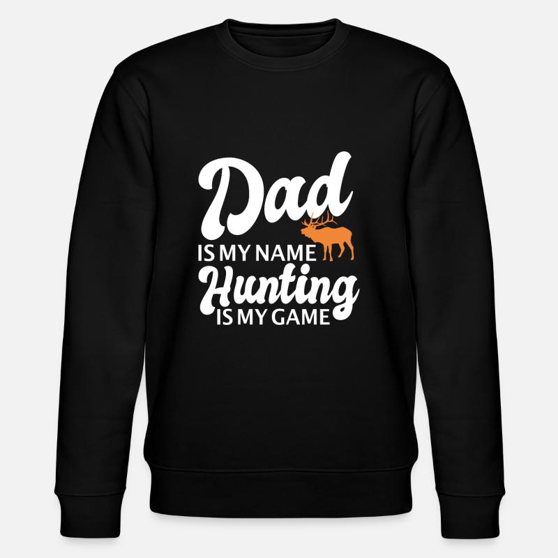 Jäger Jagt.Hirsch Geschenkidee - Stanley/Stella Unisex Bio-Sweatshirt CHANGER  - Schwarz