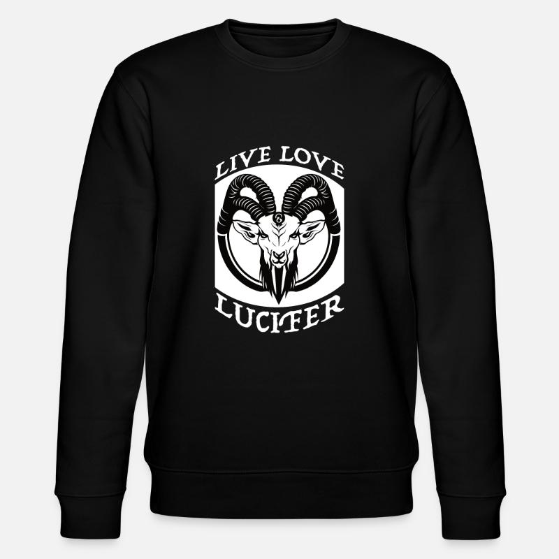 Occult Demon Lucifer goat Geschenkidee - Stanley/Stella Unisex Bio-Sweatshirt CHANGER  - Schwarz