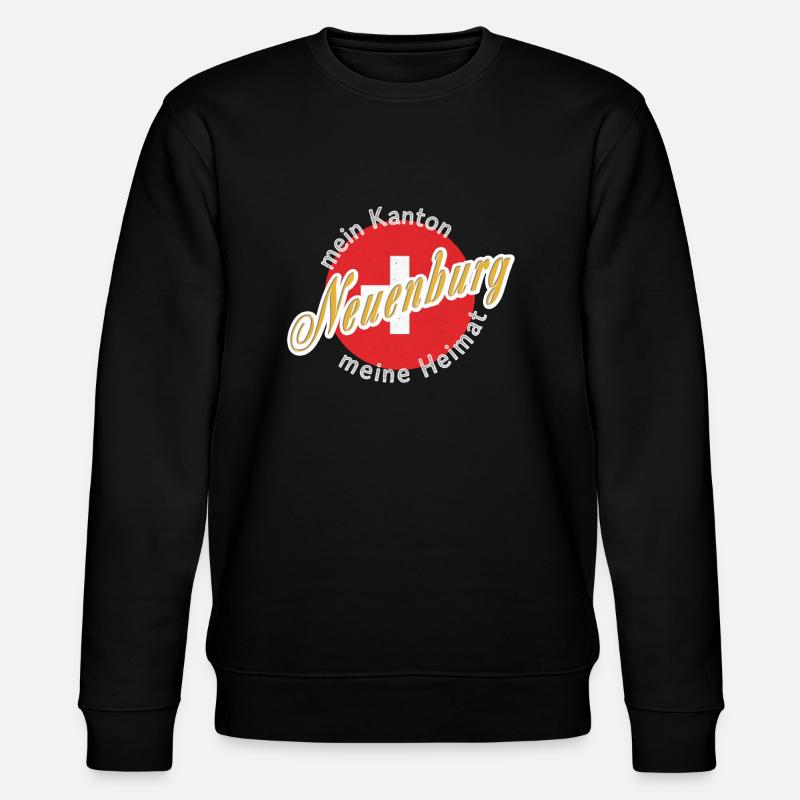 Ma patrie Neuchâtel Cadeau - Sweat bio CHANGER Stanley/Stella Unisexe - noir