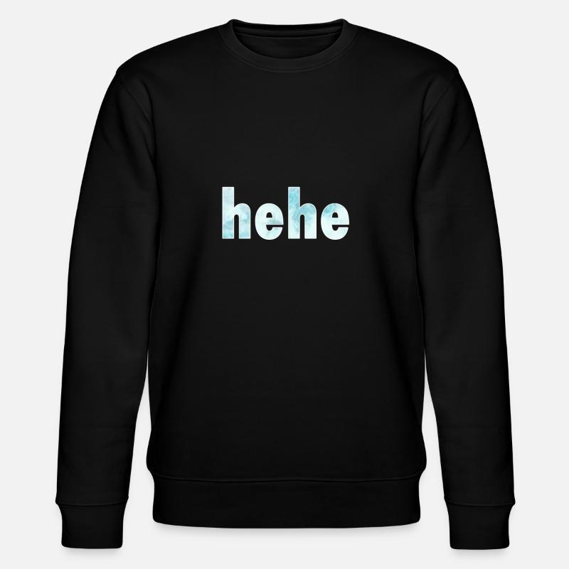 hehe - Stanley/Stella Unisex Bio-Sweatshirt CHANGER  - Schwarz