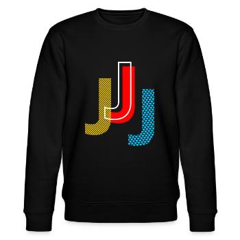 j - Stanley/Stella Unisex Bio-Sweatshirt CHANGER  - Schwarz - Vorne - Nik (191cm) & Marisol (170cm)