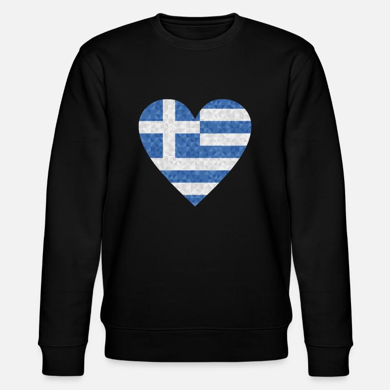 Grèce Drapeau Grec - Sweat bio CHANGER Stanley/Stella Unisexe - noir