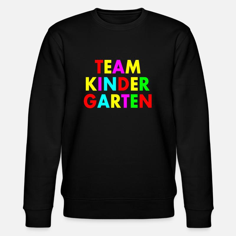 Team kindergarten - Stanley/Stella Unisex Bio-Sweatshirt CHANGER  - Schwarz