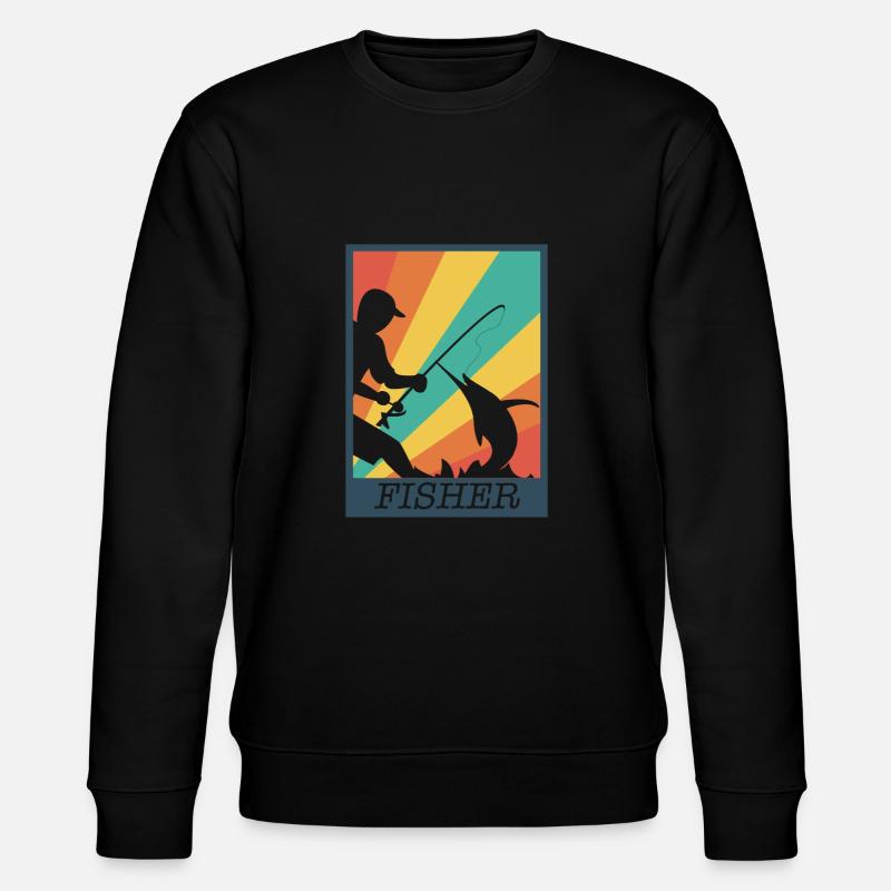 Pêcheur pêcheur pêcheur poisson - Sweat bio CHANGER Stanley/Stella Unisexe - noir