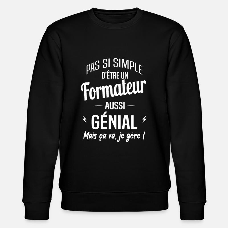 Formateur - Sweat bio CHANGER Stanley/Stella Unisexe - noir