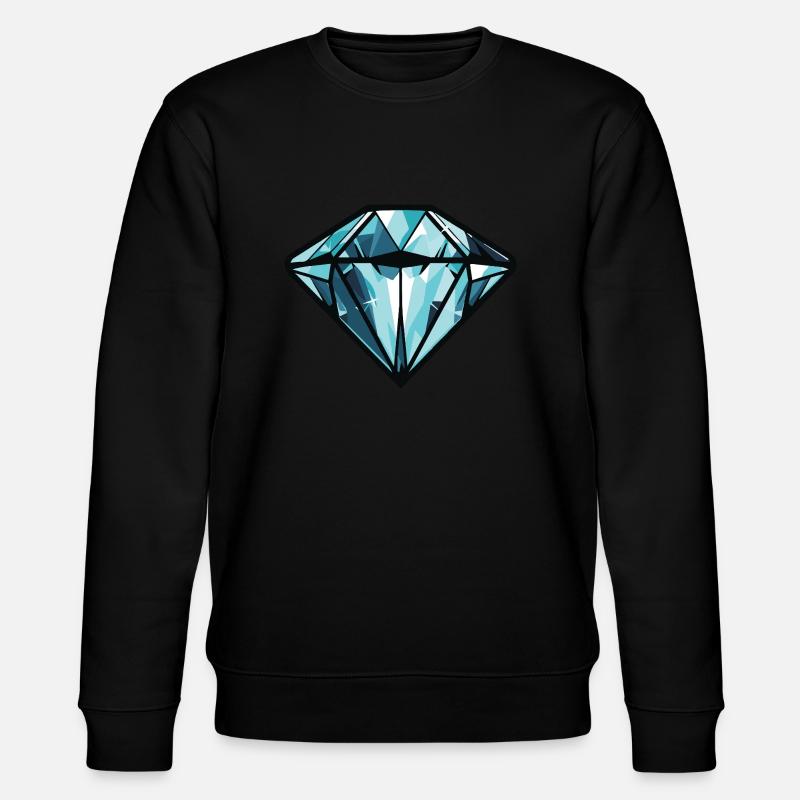 Diamant Symbol - Stanley/Stella Unisex Bio-Sweatshirt CHANGER  - Schwarz