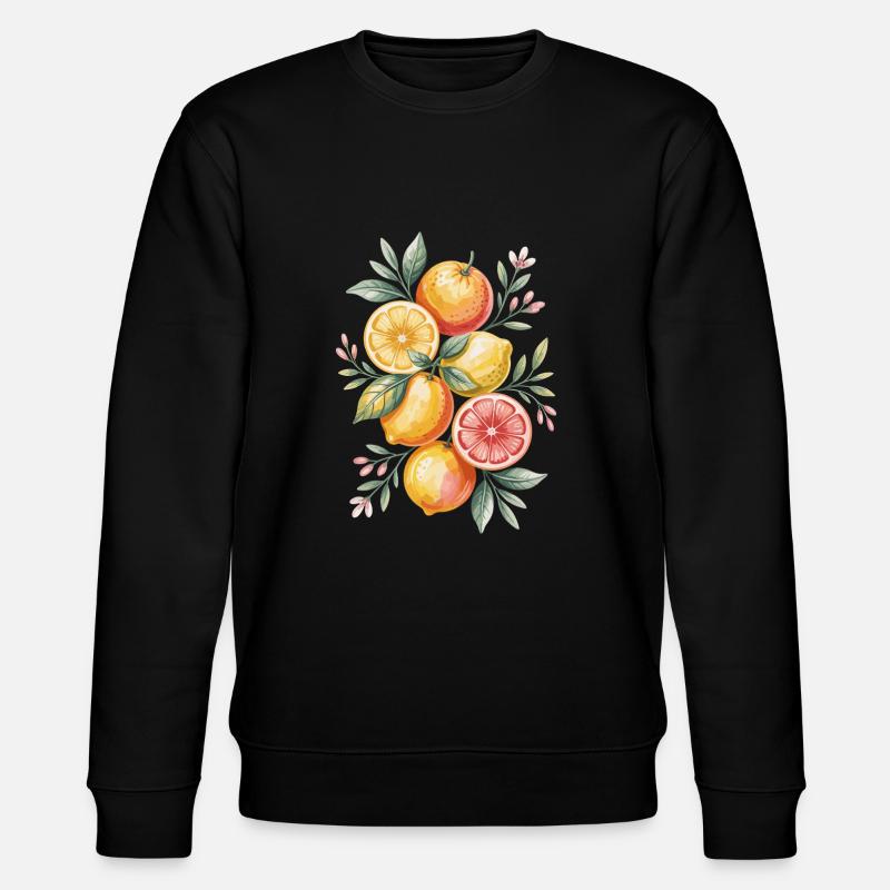 Citrons et oranges Oeuvres - Sweat bio CHANGER Stanley/Stella Unisexe - noir