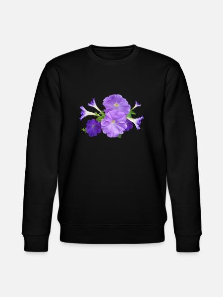 petunia petunia kwiaty kwiaty ogrodowe - Ekologiczna bluza unisex Stanley/Stella CHANGER  - czarny