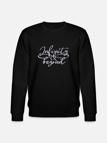 uendelige evige kærlighed / venskab symbol otte 8 - Stanley/Stella økologisk unisex-sweatshirt CHANGER  - sort