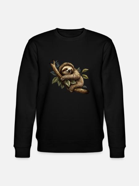 Sloth Sloth Animal Sloth Baby - Stanley/Stella CHANGER Unisex Organic Sweatshirt - black