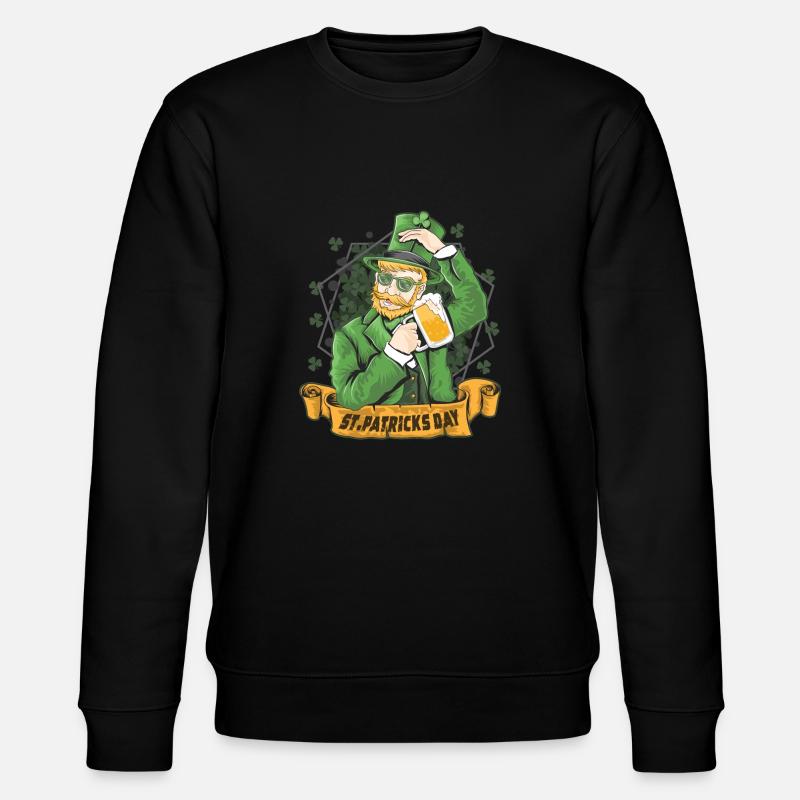 ST. LE JOUR DE PATRICK - Sweat bio CHANGER Stanley/Stella Unisexe - noir