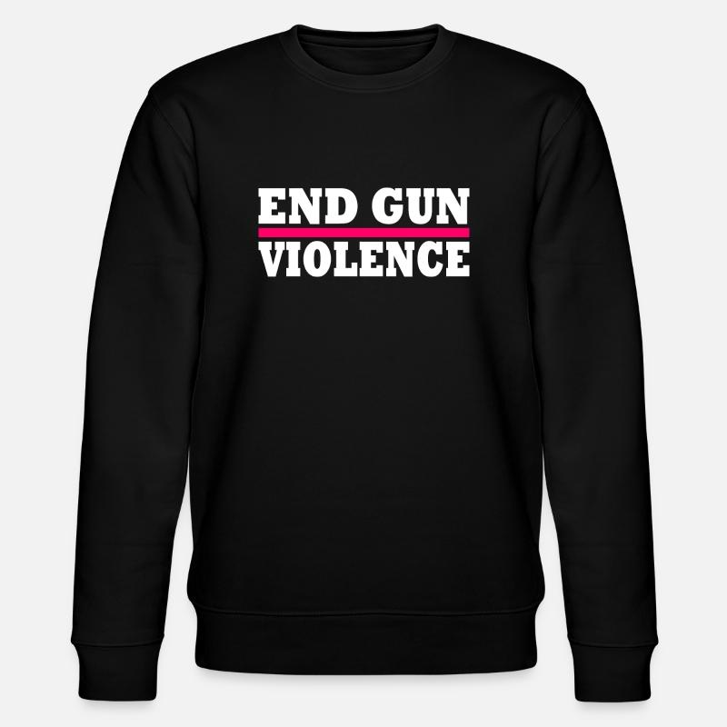 End gun violence - Stanley/Stella Unisex Bio-Sweatshirt CHANGER  - Schwarz