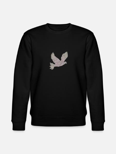 dove of peace - Stanley/Stella CHANGER Unisex Organic Sweatshirt - black
