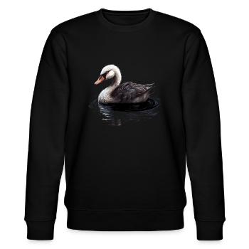 Oiseau cygne - Sweat bio CHANGER Stanley/Stella Unisexe - noir - Devant - Nik (191cm) & Marisol (170cm)