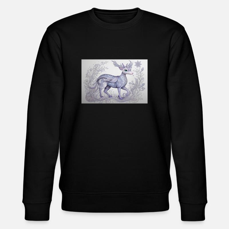 mystisches Tier 20 - Stanley/Stella Unisex Bio-Sweatshirt CHANGER  - Schwarz