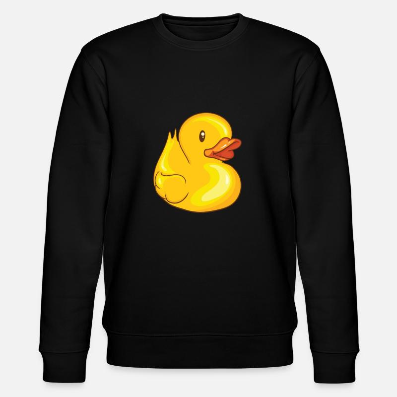 Quietscheentchen - Ente - Duck - Stanley/Stella Unisex Bio-Sweatshirt CHANGER  - Schwarz