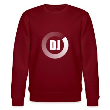 DJ Party Discjockey - Stanley/Stella Unisex Bio-Sweatshirt CHANGER  - Burgunderrot - Vorne - Nik (191cm) & Marisol (170cm)