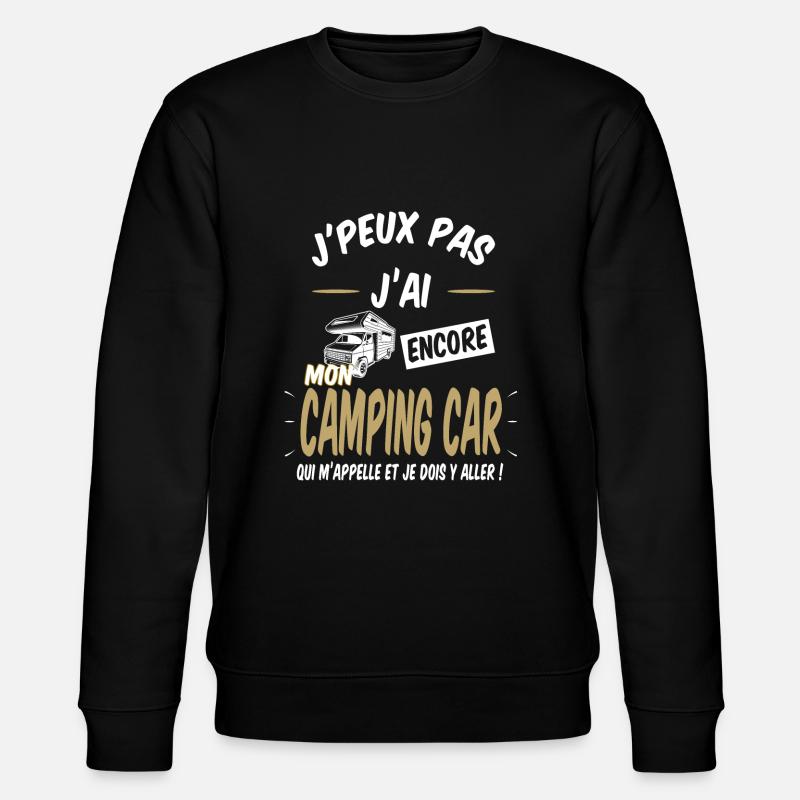 camping car - Sweat bio CHANGER Stanley/Stella Unisexe - noir
