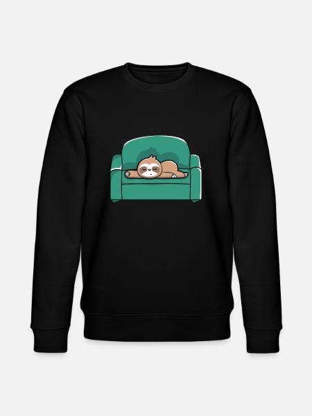 Faultier Sofa Chill Relax - Stanley/Stella Unisex Bio-Sweatshirt CHANGER  - Schwarz