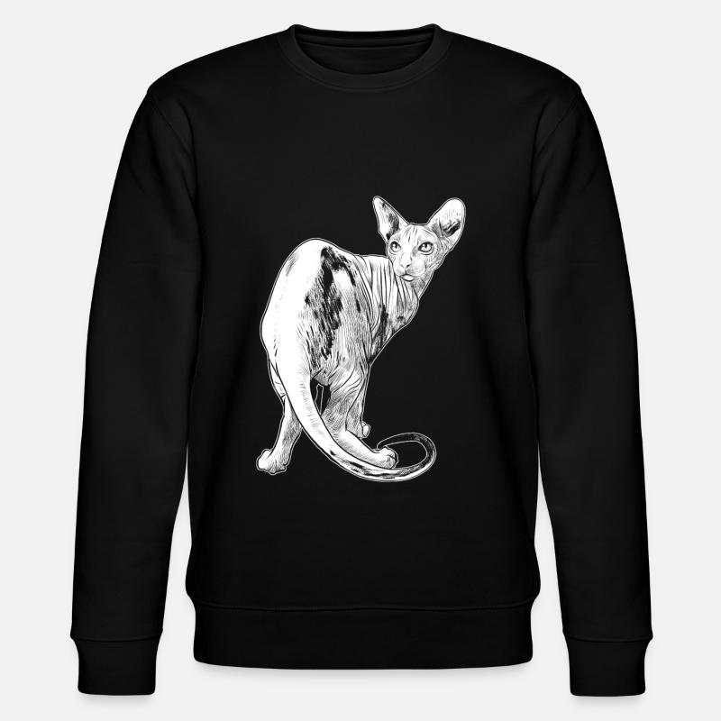 Chat spynx animal - Sweat bio CHANGER Stanley/Stella Unisexe - noir