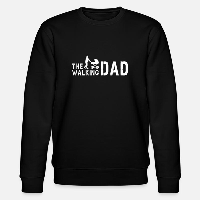 The Walking Dad V1 - Stanley/Stella CHANGER Unisex Organic Sweatshirt - black