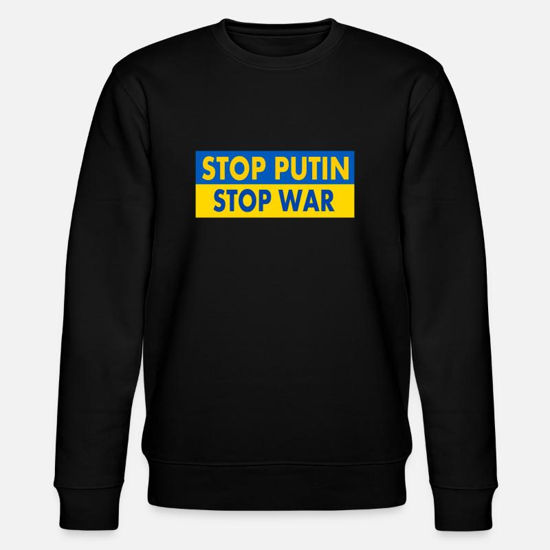 Stop war - Sweat bio CHANGER Stanley/Stella Unisexe - noir