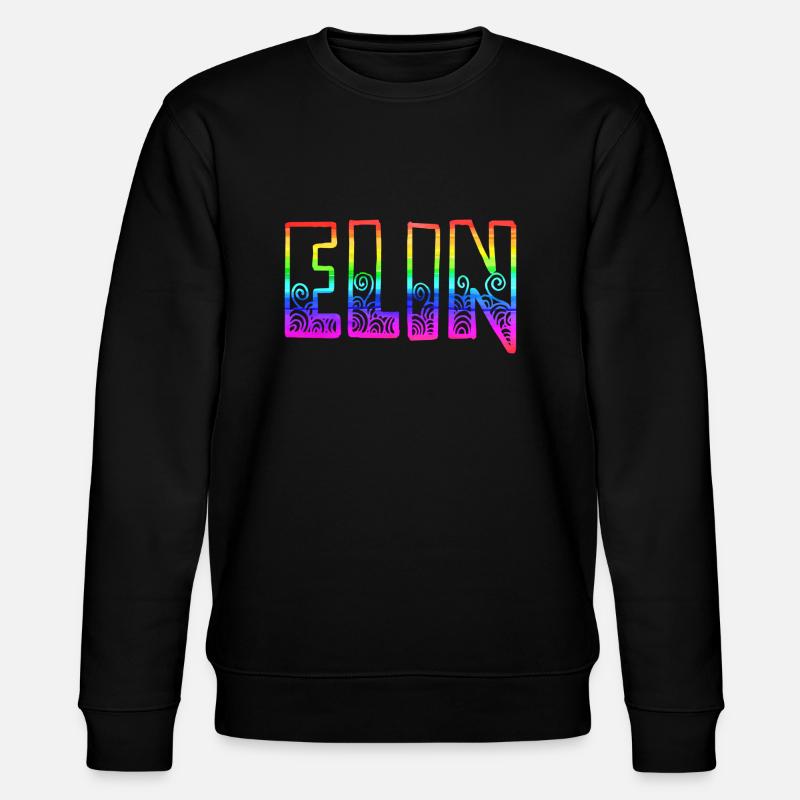 elin rs regenbogen - Stanley/Stella Unisex Bio-Sweatshirt CHANGER  - Schwarz