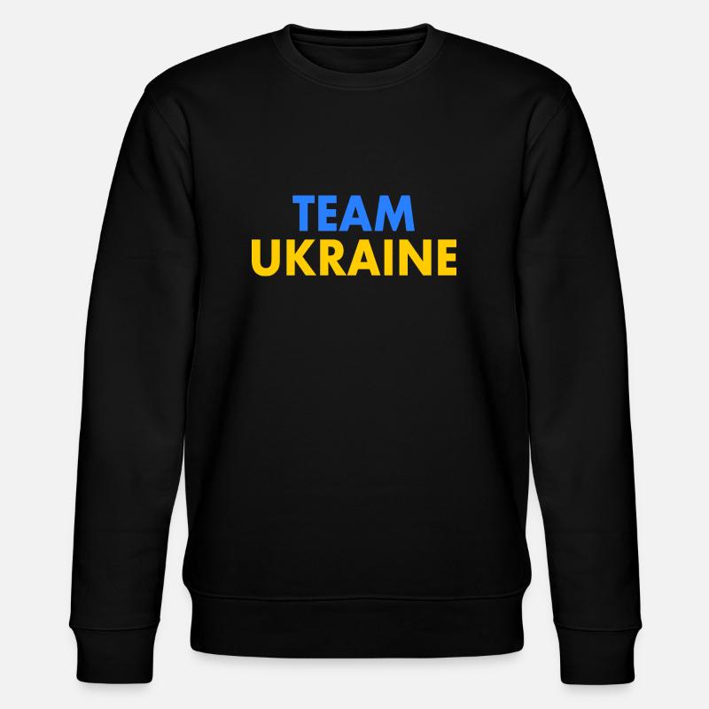 Team ukraine - Stanley/Stella Unisex Bio-Sweatshirt CHANGER  - Schwarz