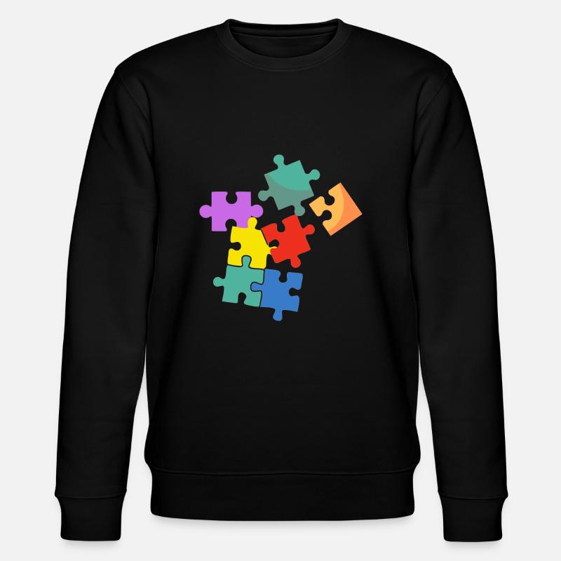 Farbpuzzle - Stanley/Stella Unisex Bio-Sweatshirt CHANGER  - Schwarz