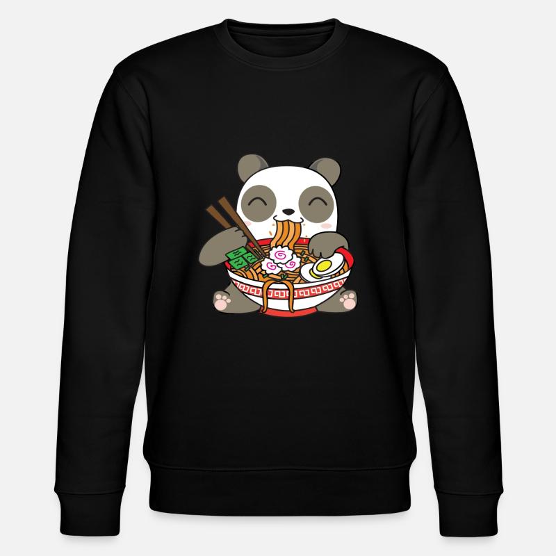 Panda mangeant ramen - Sweat bio CHANGER Stanley/Stella Unisexe - noir