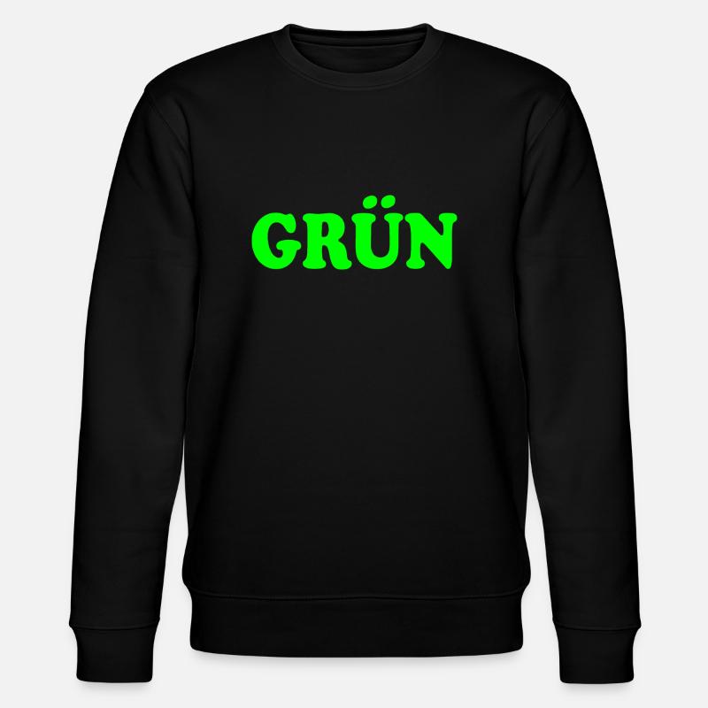 Grün - Stanley/Stella Unisex Bio-Sweatshirt CHANGER  - Schwarz