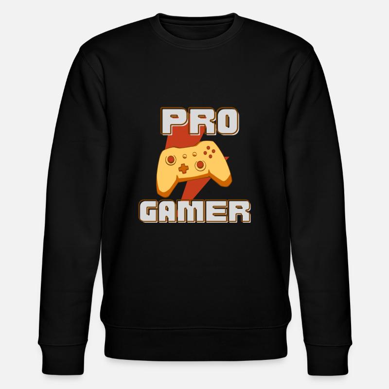 pro gamer - Stanley/Stella Unisex Bio-Sweatshirt CHANGER  - Schwarz