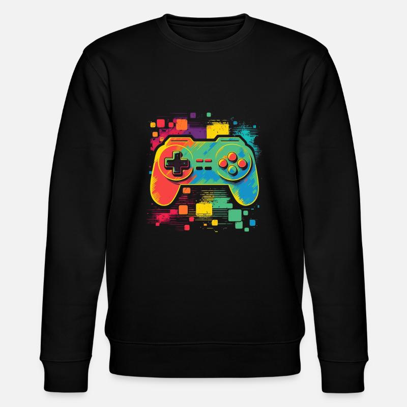 Console rétro - Sweat bio CHANGER Stanley/Stella Unisexe - noir