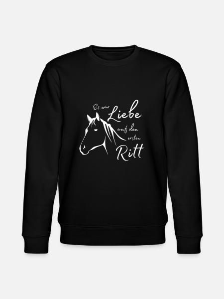 Es war Liebe auf den ersten Ritt - Stanley/Stella Unisex Bio-Sweatshirt CHANGER - Schwarz