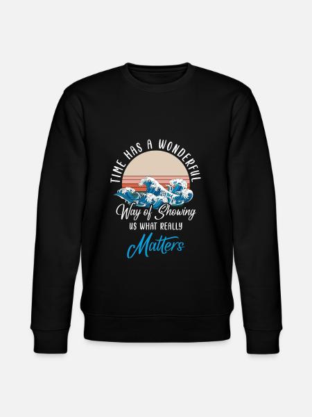 Time Friendship Art - Stanley/Stella CHANGER Unisex Organic Sweatshirt - black
