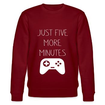 Gaming Gamer Nerd Geschenk Spiele Lustig - Stanley/Stella Unisex Bio-Sweatshirt CHANGER  - Burgunderrot - Vorne - Nik (191cm) & Marisol (170cm)