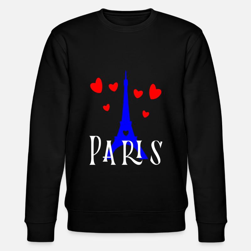 Paris,Tour Eiffel,France - Sweat bio CHANGER Stanley/Stella Unisexe - noir